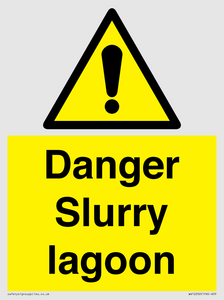 Danger Slurry lagoon